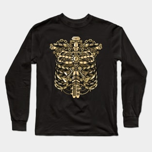 Steampunk-Ribcage Long Sleeve T-Shirt